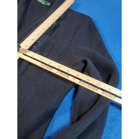 Polo Ralph Lauren Blue RRL Blazer Jacket Knitted Women's Size Large - Picture 11 of 16